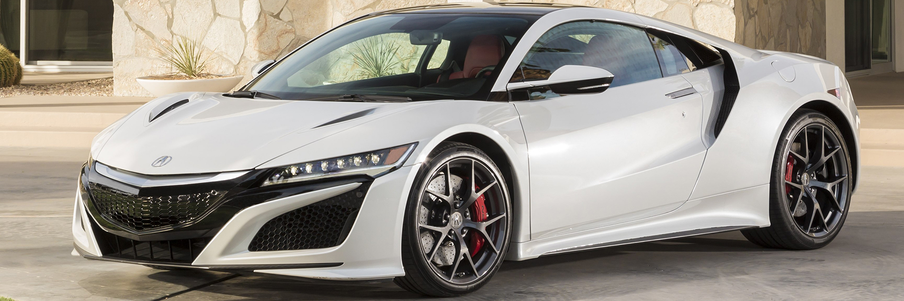 White 2018 Acura NSX Front View